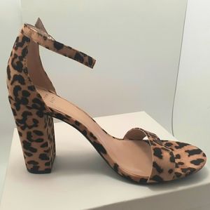 Gorgeous Leopard Print Ema High Block Heel Pumps